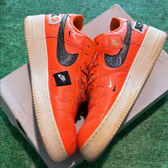 Nike Air Force 1 Low "Just Do It" orange vintage 2007 shoes men’s sz 10 - Picture 5 of 13